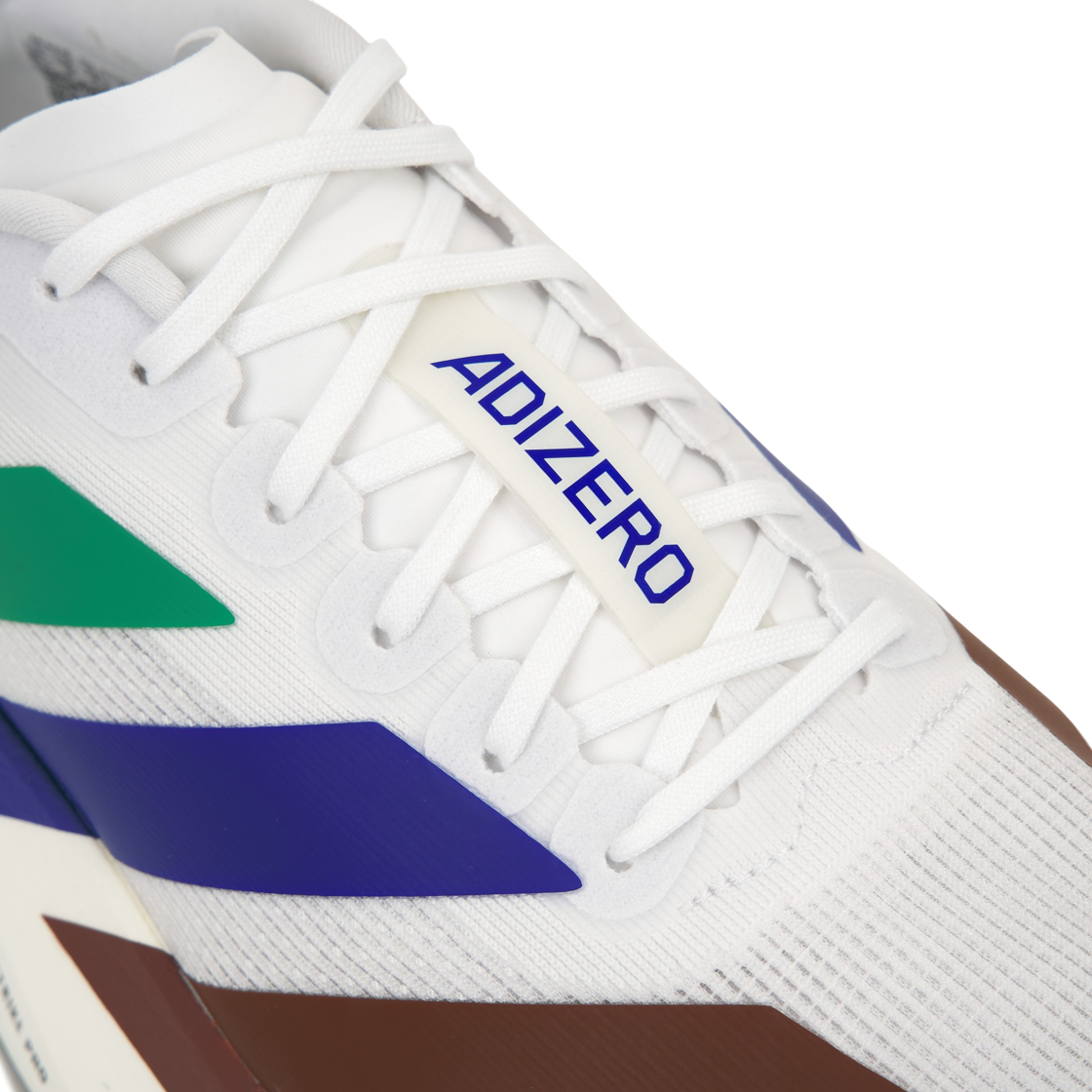 아디다스 x 퍼렐 윌리엄스 휴먼레이스 아디제로 아디오스 EVO SL 클라우드 화이트 세미 코트 그린(Adidas x Pharrell Williams Humanrace Adizero Adios EVO SL Cloud White Semi Court Green) - 7