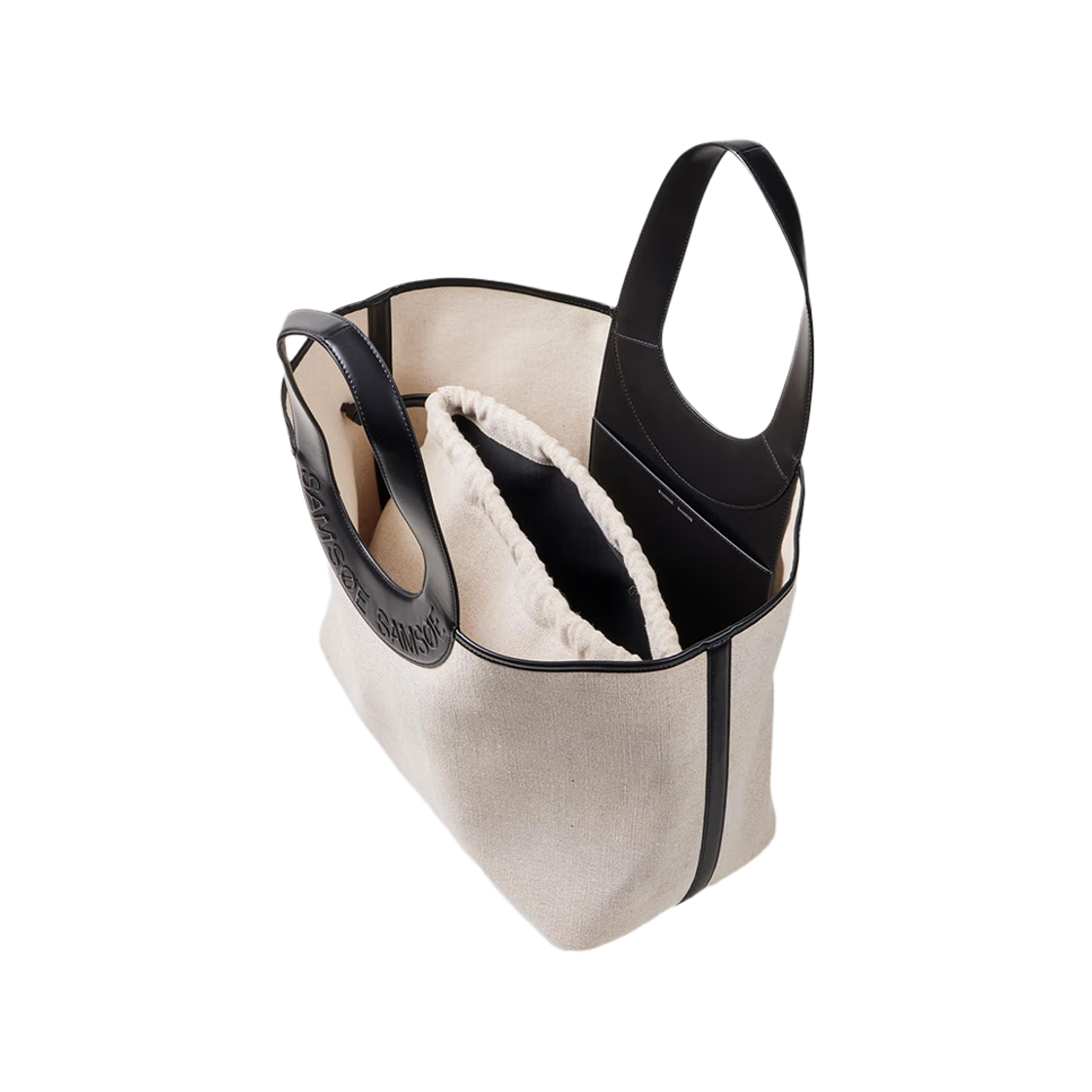 샘소이 샘소이 우먼 사베르타 비치 백 본 화이트 - 26FW(Samsoe Samsoe Women Saberta Beach Bag Bone White - 26FW) - 4