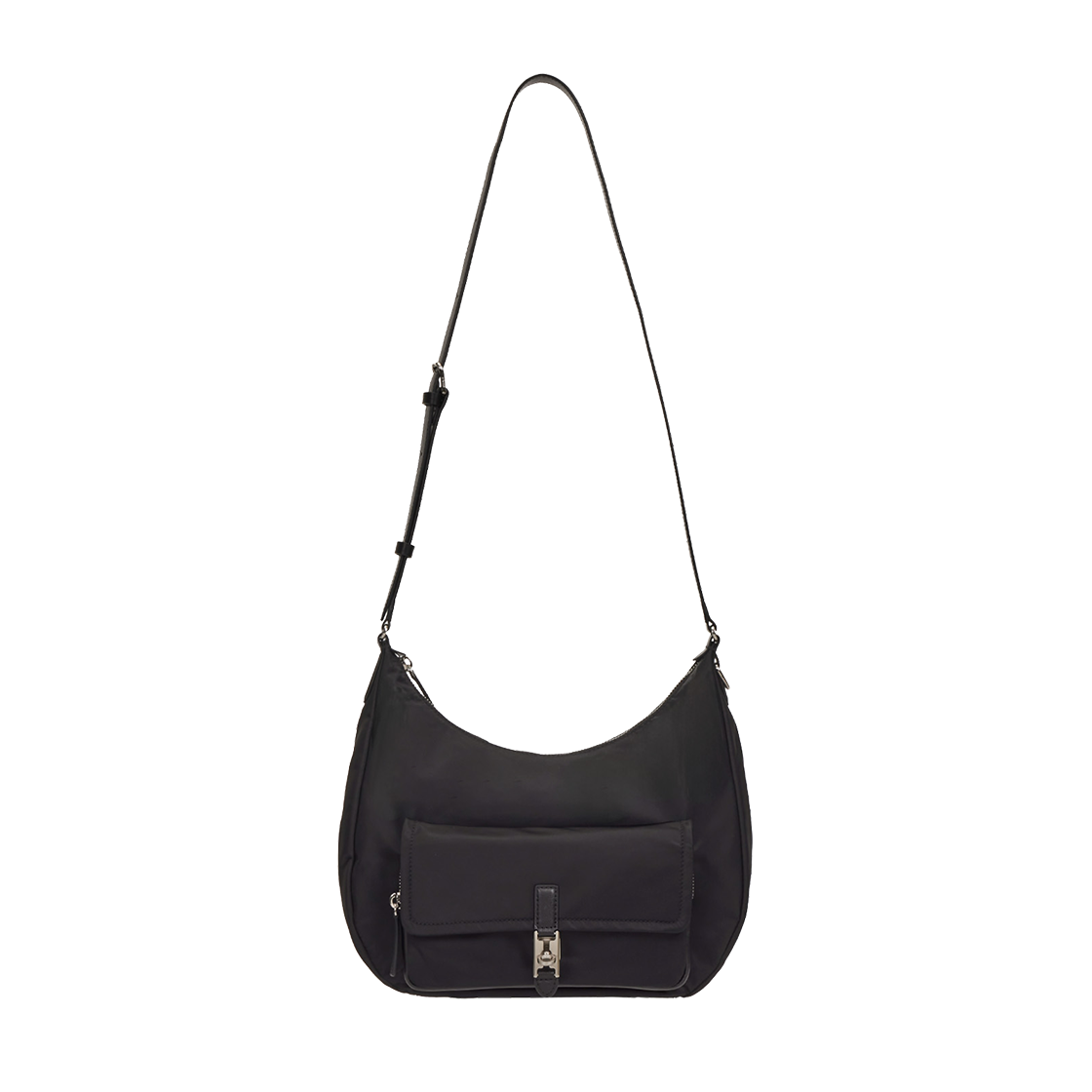 분크 헤이 라운드 원 포켓 숄더 미듐 블랙(vunque Hey Round One Pocket Shoulder M Black) - 3