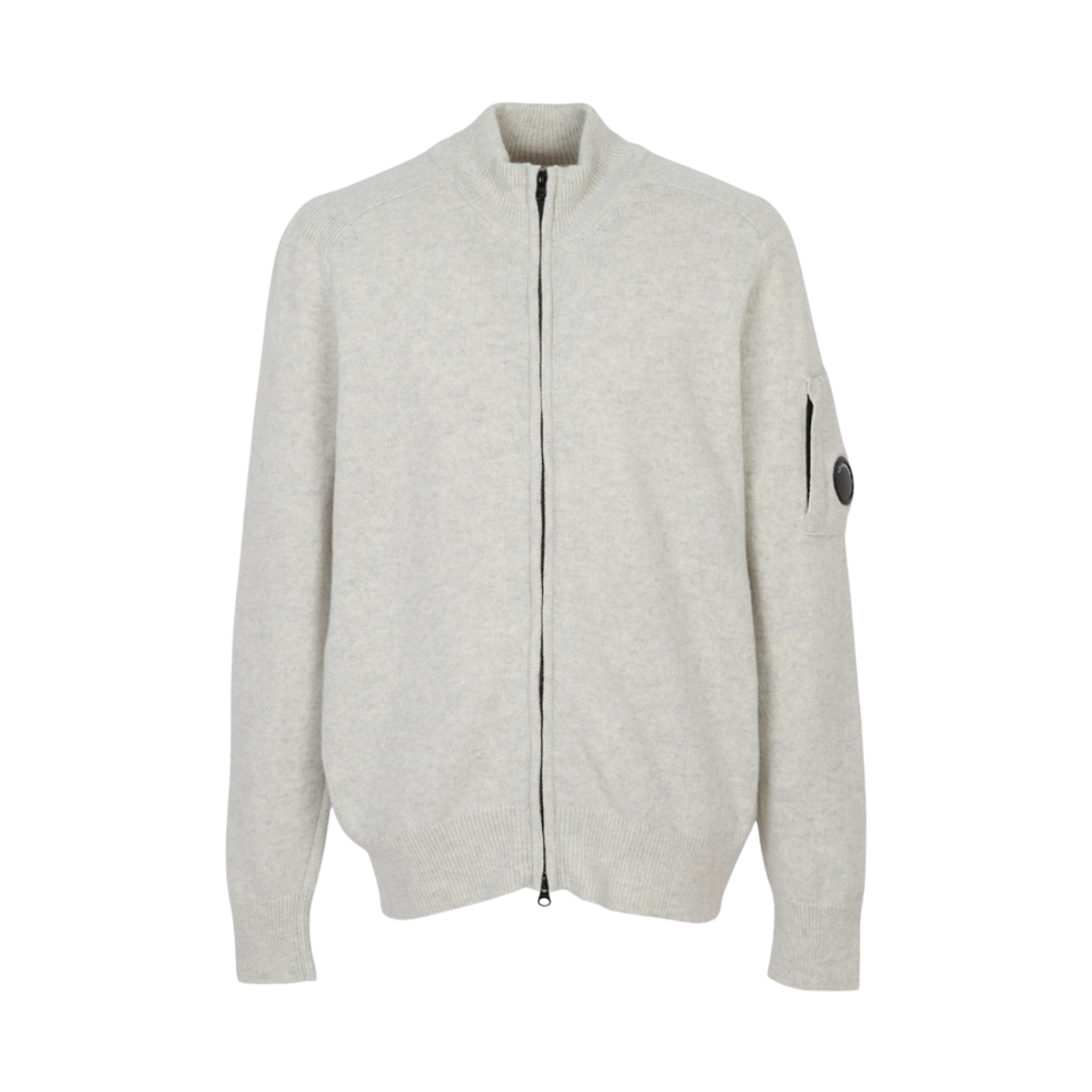 21CMKN088A110149AM13 C.P. Company Zip Up Cardigan Grey - 26FW