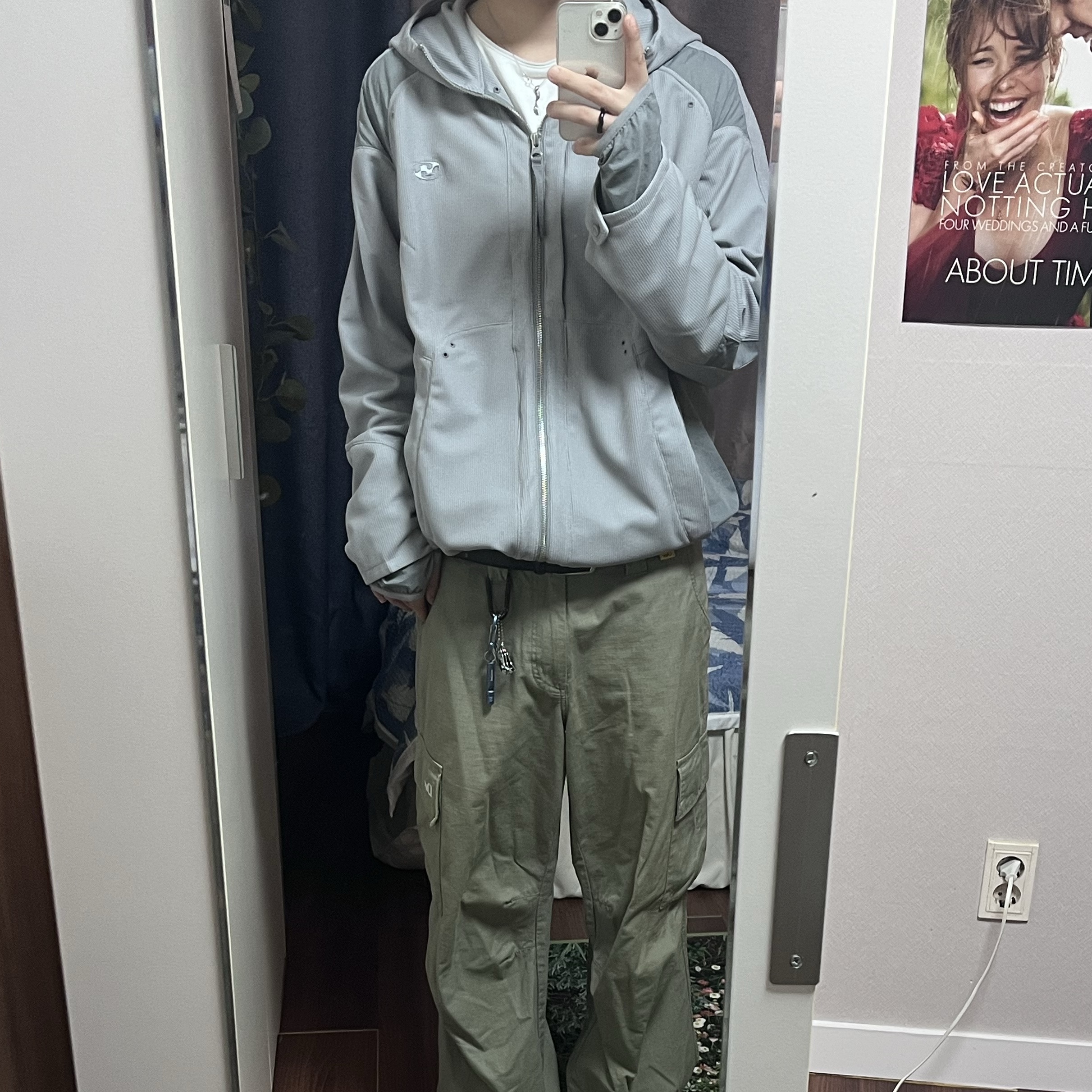 Sansan Gear Dual-Shade Jacket Grey_26SS 착용 스타일 - 3