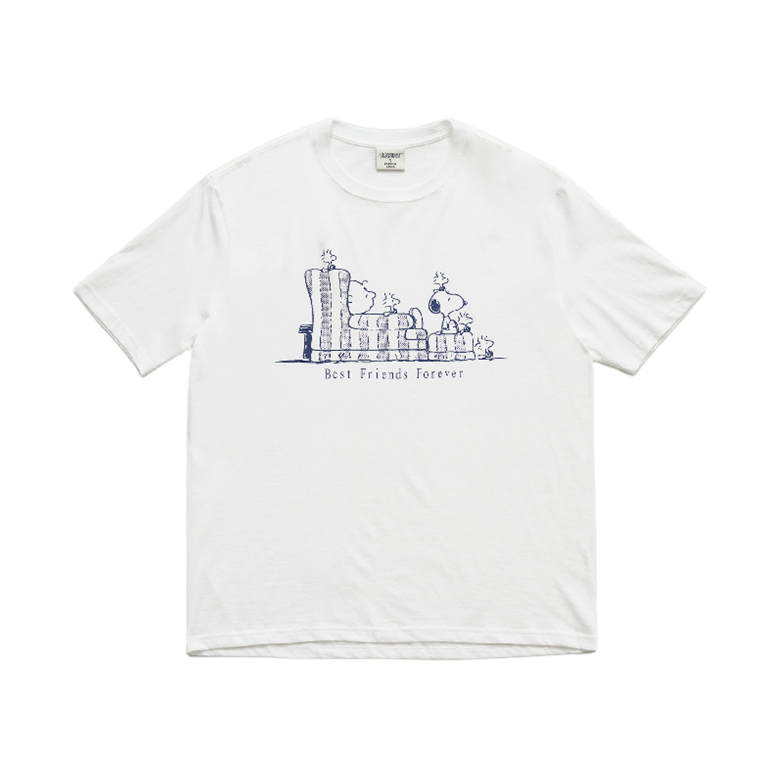 파르벵 x 피너츠 베스트 프렌즈 포에버 티셔츠_화이트(FARVEN x PEANUTS Best Friends Forever T-Shirt_White) - 1