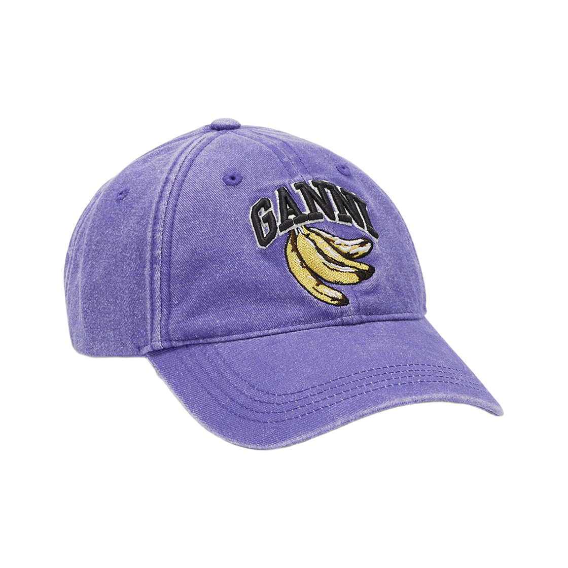 B3020105-ZZJ Ganni Washed Canvas Cap Passion Flower