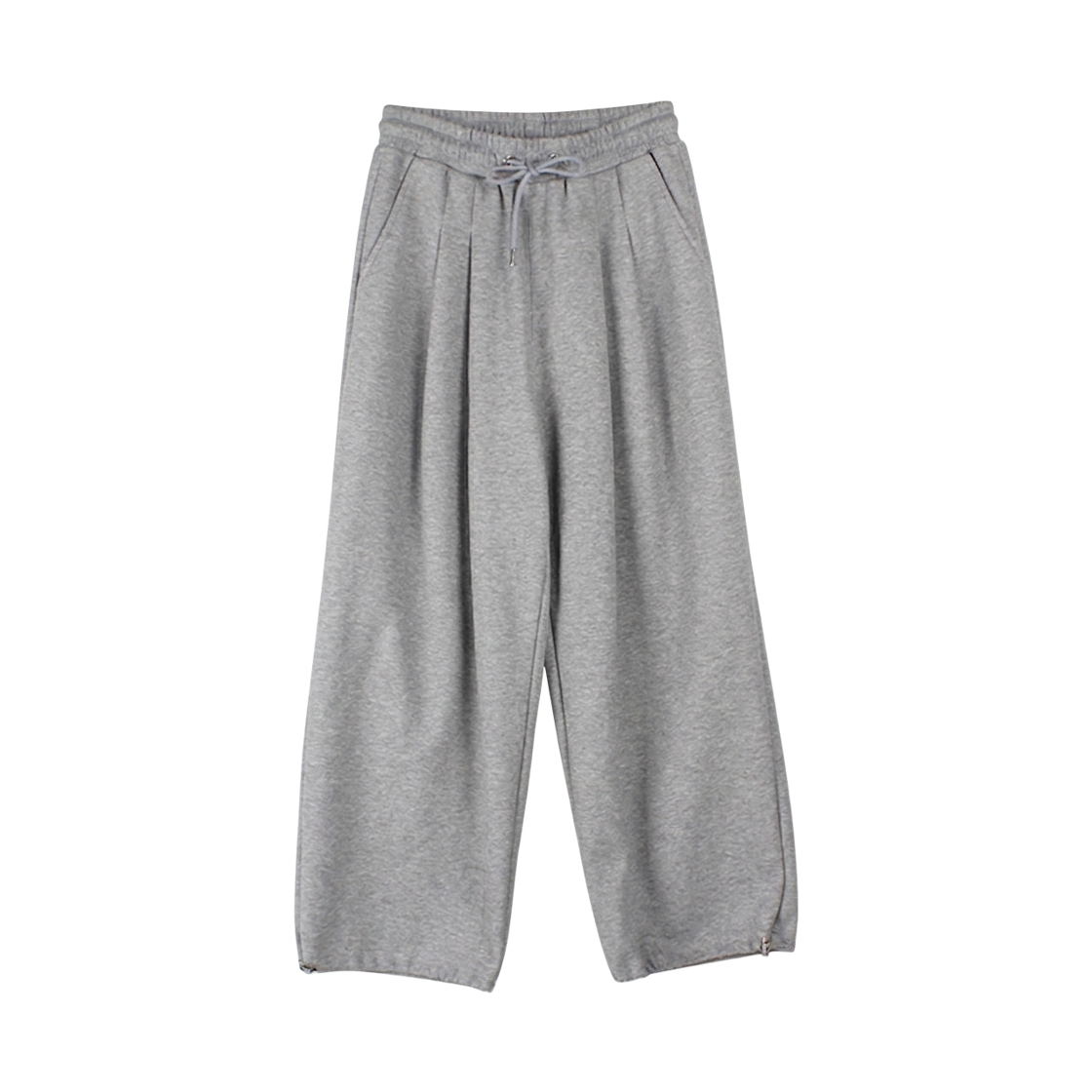 GC3934-그레이 GCLIP 2-Way Triple Pintuck Wide & Jogger Training Sweatpants Gray