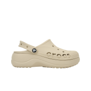 (W) Crocs Baya Platform Clog Winter White