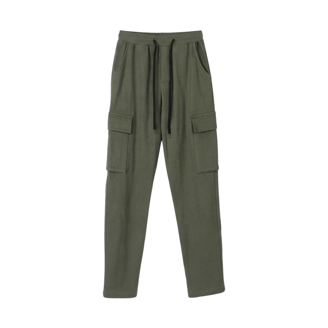 지크립 기모 스트링 밴딩 카고 포켓 스판 면팬츠 카키(GCLIP Napping String Banding Cargo Pocket Spandex Cotton Pants Khaki) - 2