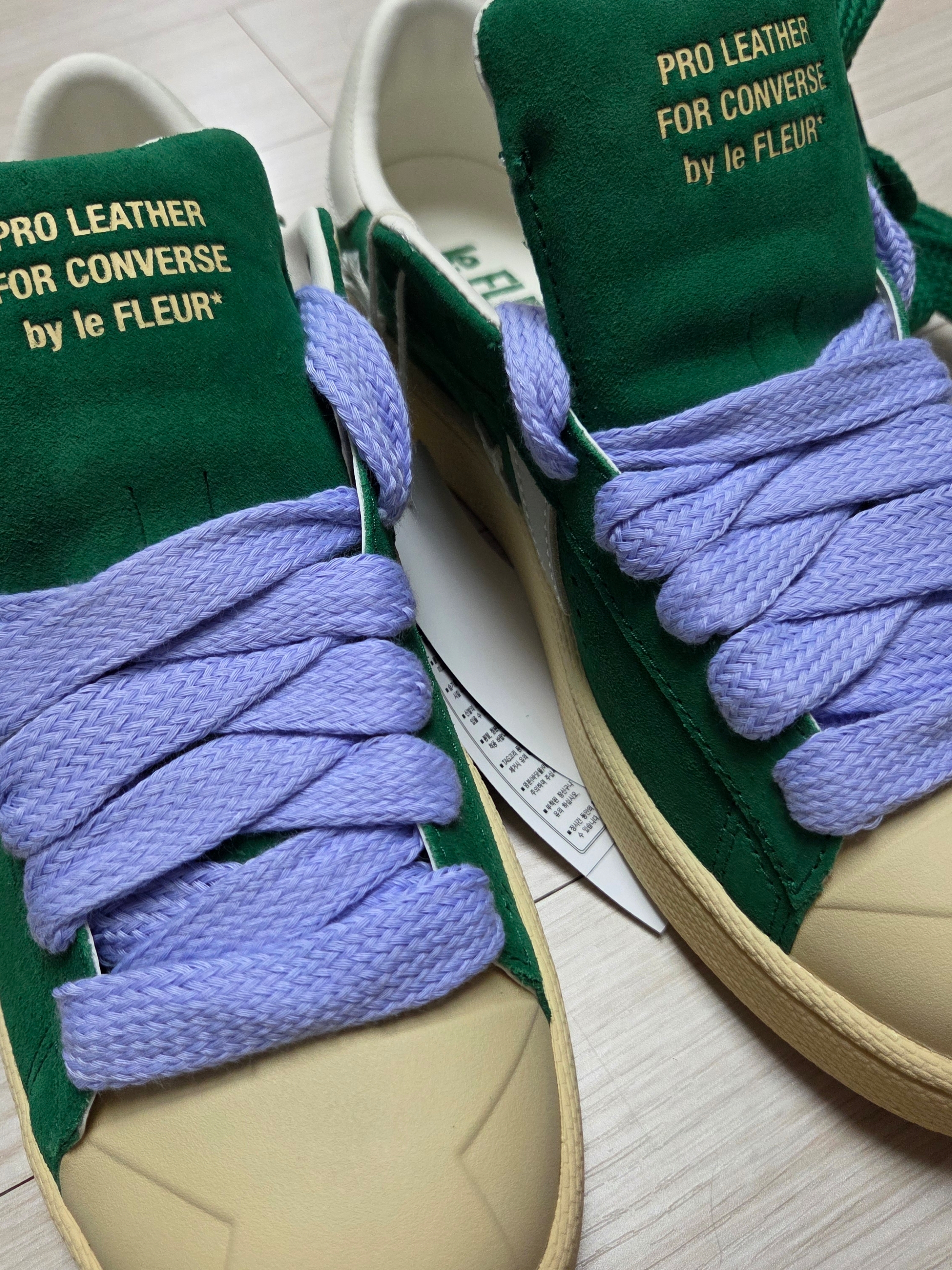 Converse x Golf Le Fleur 1908 Pro Leather Amazon Banana Crepe 착용 스타일 - 4