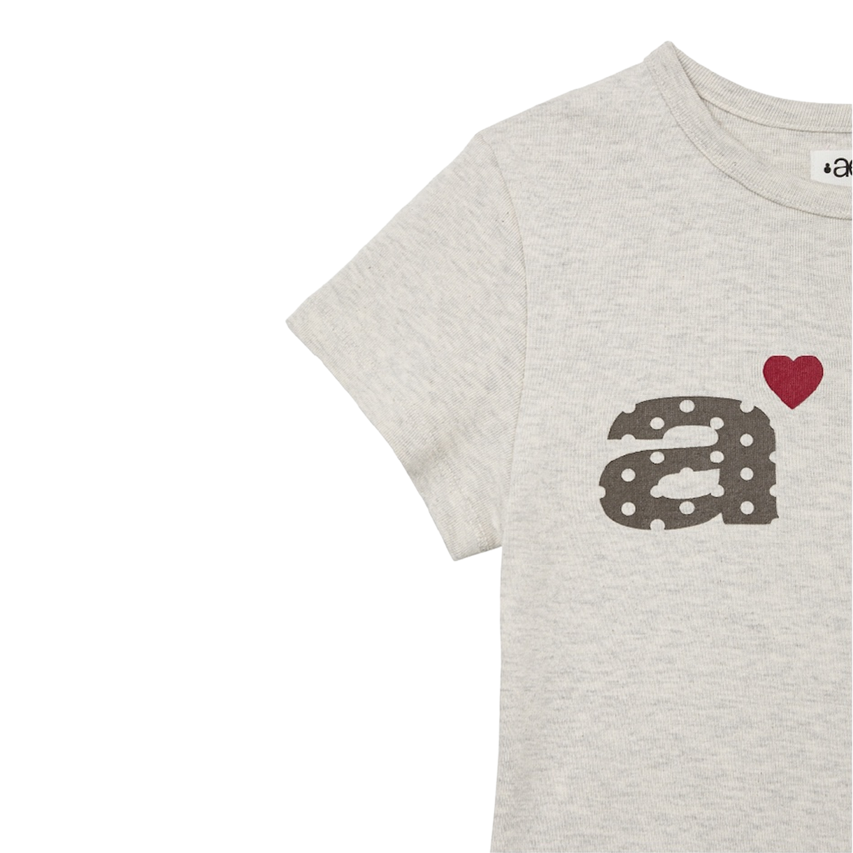 [오프라인 전용] 에이이에이이 우먼 도트 스몰 레터 티 오트밀 - 26FW([오프라인 전용] AEAE Women Dot Small Letter Tee Oatmeal - 26FW) - 4