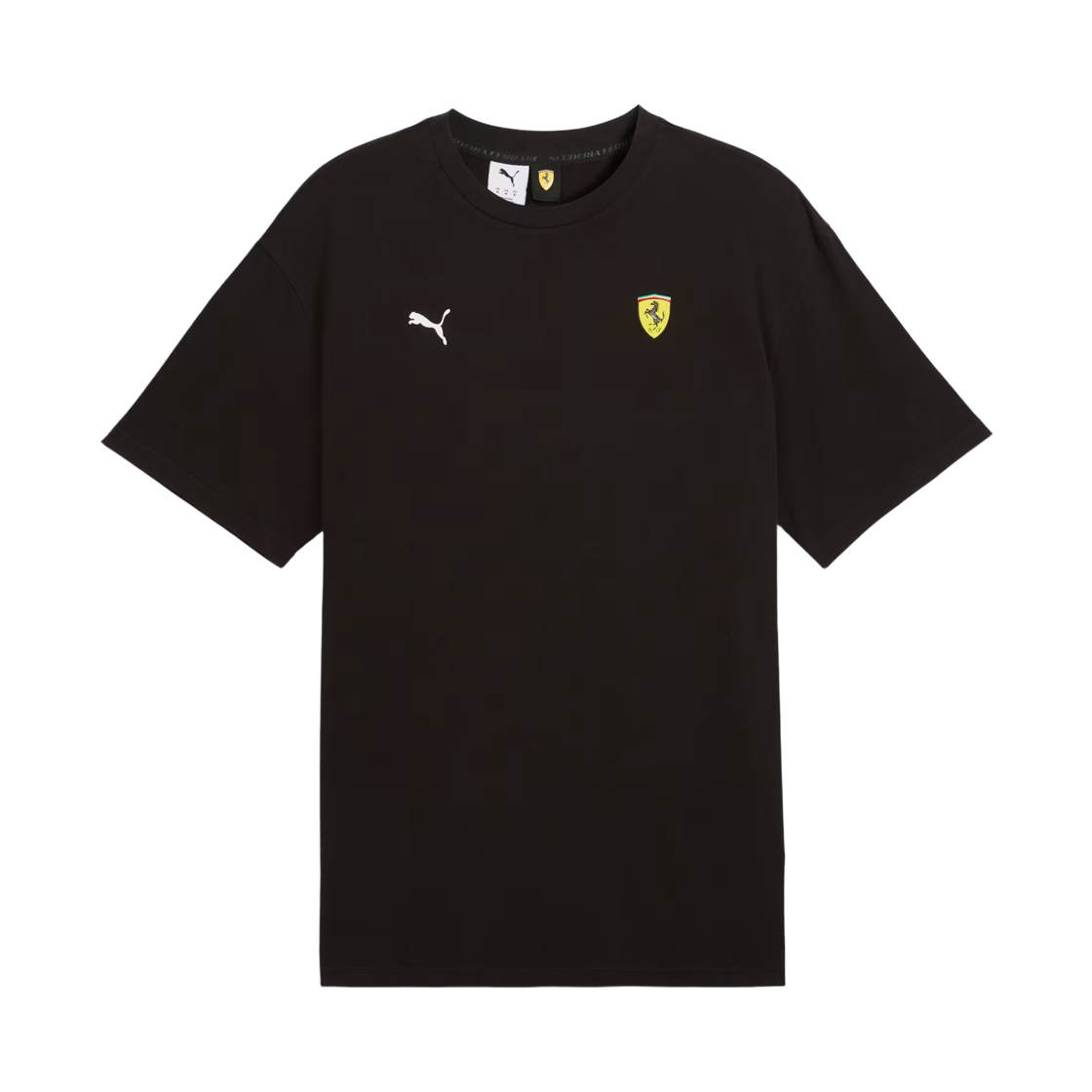 스쿠데리아 페라리 x 푸마 그래픽 티셔츠 블랙(Scuderia Ferrari x Puma Graphic T-Shirt Black)