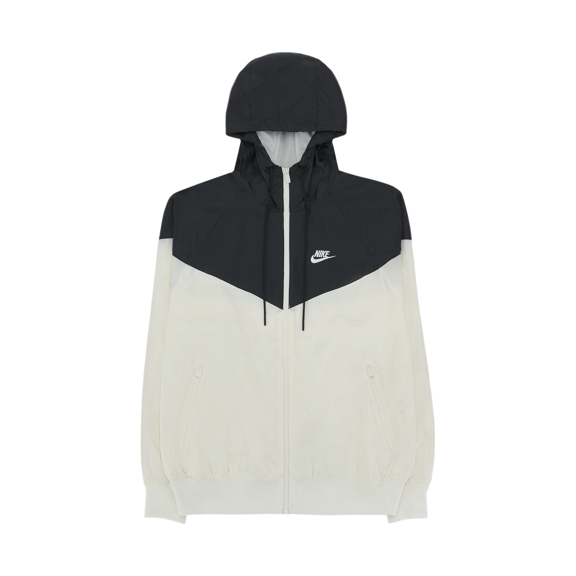 나이키 NSW 윈드러너 후드 자켓 블랙 세일 - 아시아(Nike NSW Windrunner Hooded Jacket Black Sail - Asia)