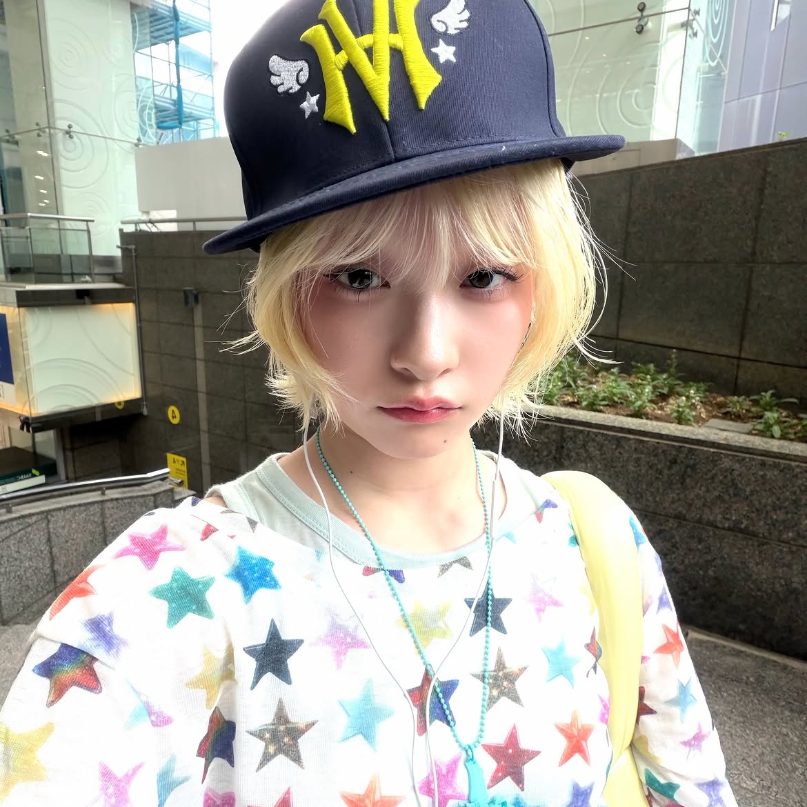 venhit ECA Rabbit Star Cap 착용 스타일 - 1