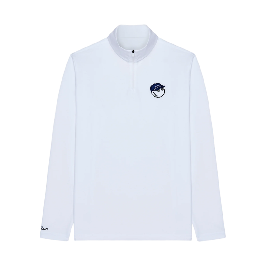 말본 골프 플라이어 미드레이어 티셔츠 화이트(Malbon Golf Flyer Midlayer T-Shirt White) - 1