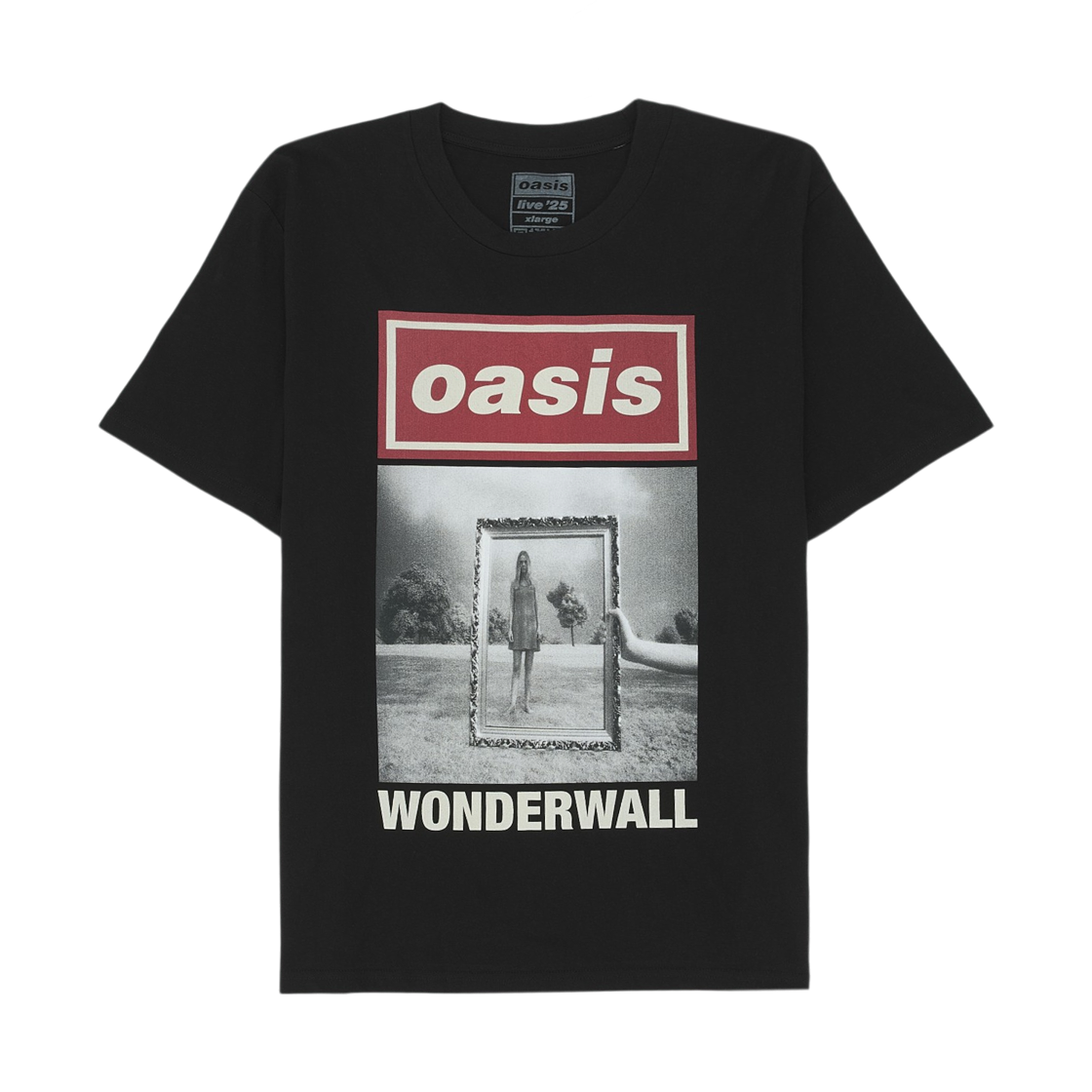 - Oasis Live '25 Wonderwall Cover T-Shirt Black