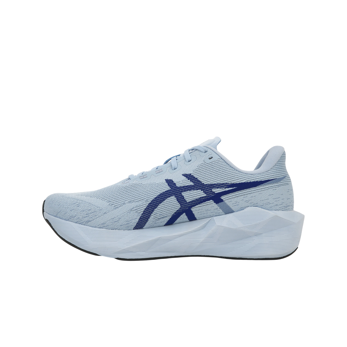 아식스 노바블라스트 6 솔리드 에어 프루시안 블루 - 2E 와이드(Asics Novablast 6 Solid Air Prussian Blue - 2E Wide) - 3