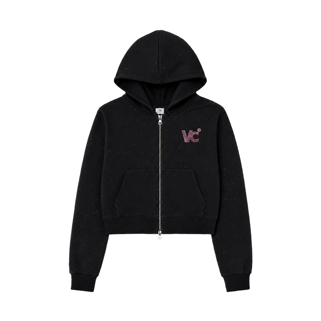벤힛 VC 시그니처 핫픽스 후드집업 블랙(venhit VC Signature Hotfix Zip-Up Hoodie Black)