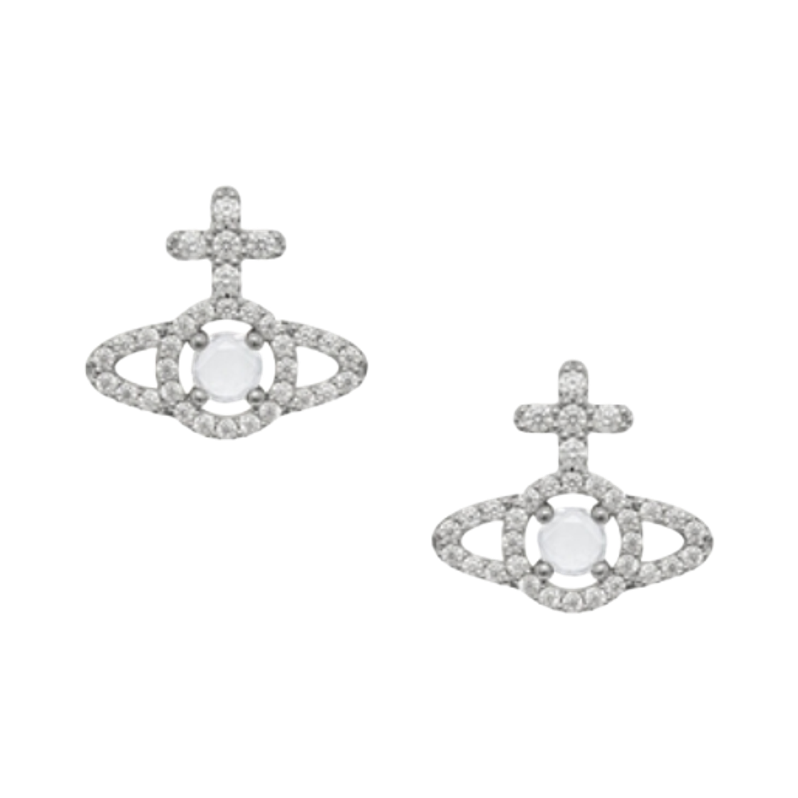 6201038I-02P102 (W) Vivienne Westwood Olympia Earrings Silver