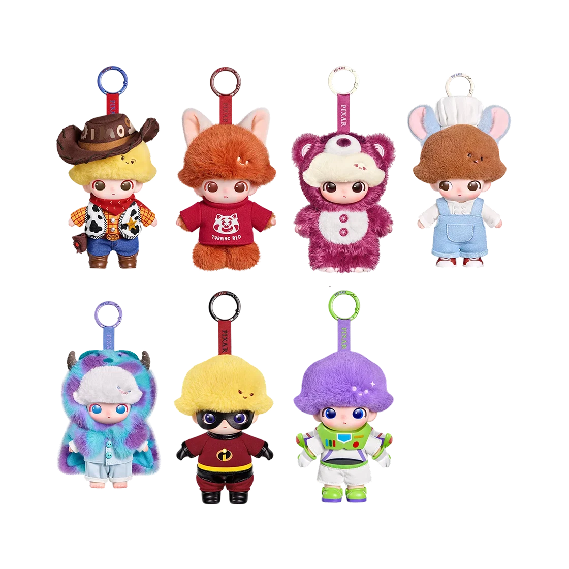 팝마트 디무 월드 x 픽사 시리즈 인형 키링 미개봉 랜덤박스 (1개입)(Pop Mart Dimoo World x Pixar Series Vinyl Plush Pendant Sealed Case (1 Blind Box)) - 2