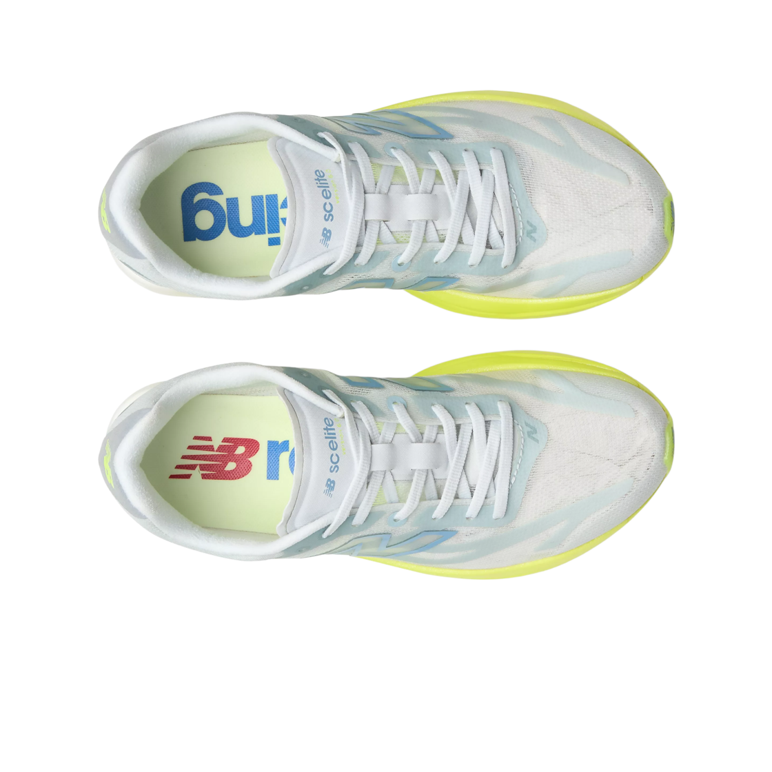 (W) 뉴발란스 퓨어셀 SC 엘리트 v6 프레쉬 에어 알칼리 그린 - D 와이드((W) New Balance FuelCell SC Elite v6 Fresh Air Alkaline Green - D Wide) - 2