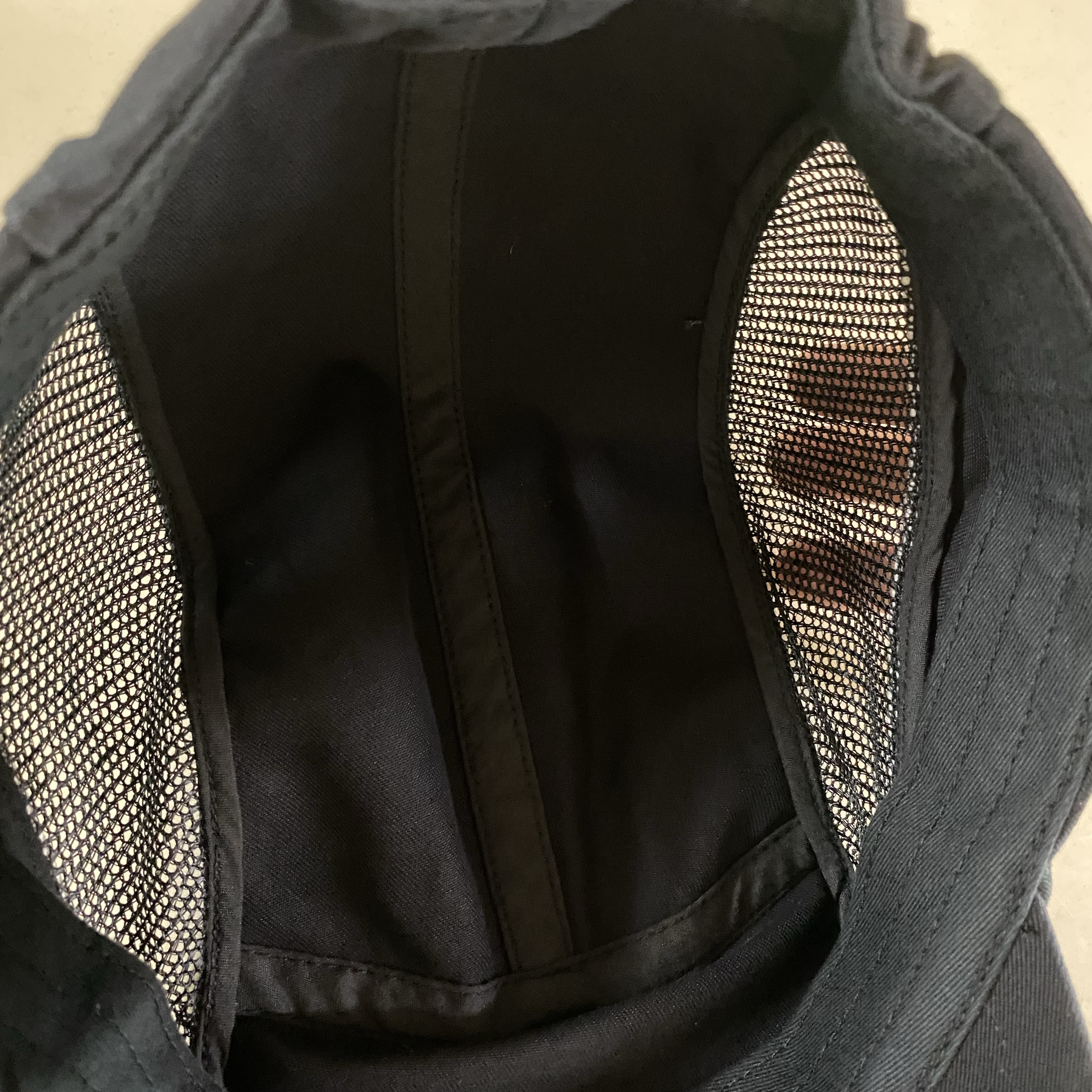 Supreme Side Mesh Piping Camp Cap Black - 26SS 착용 스타일 - 5