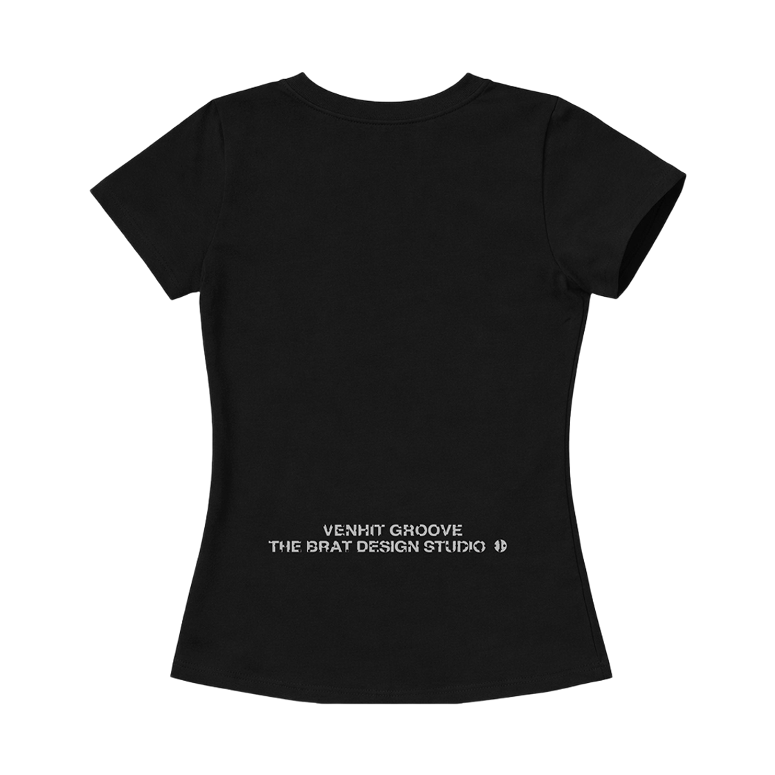벤힛 VC 시그니처 자수 슬림 반팔티 도트 블랙(venhit VC Signature Embroidered Slim Fit Short Sleeve T-Shirt Dot Black) - 2