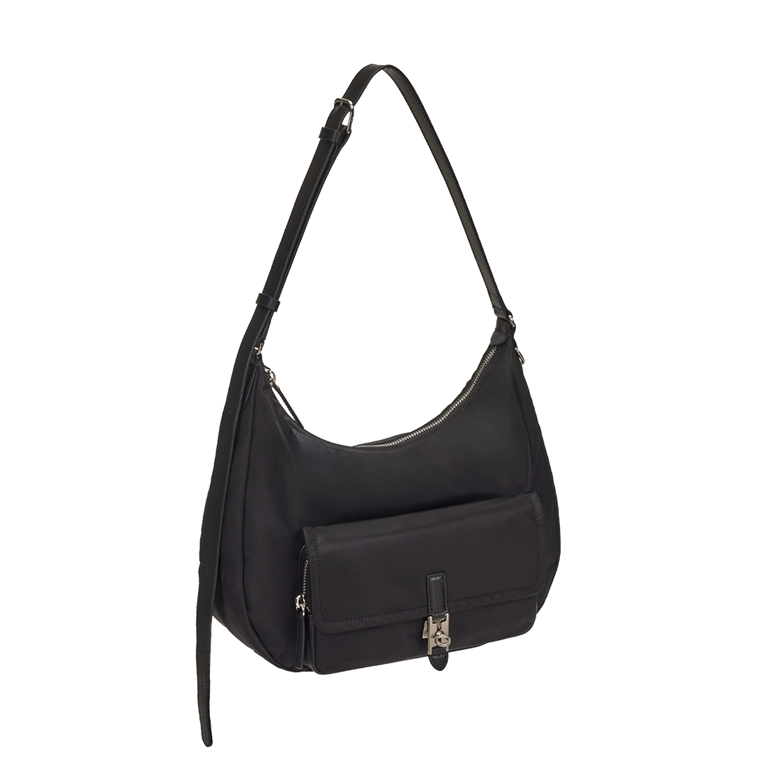 분크 헤이 라운드 원 포켓 숄더 미듐 블랙(vunque Hey Round One Pocket Shoulder M Black)