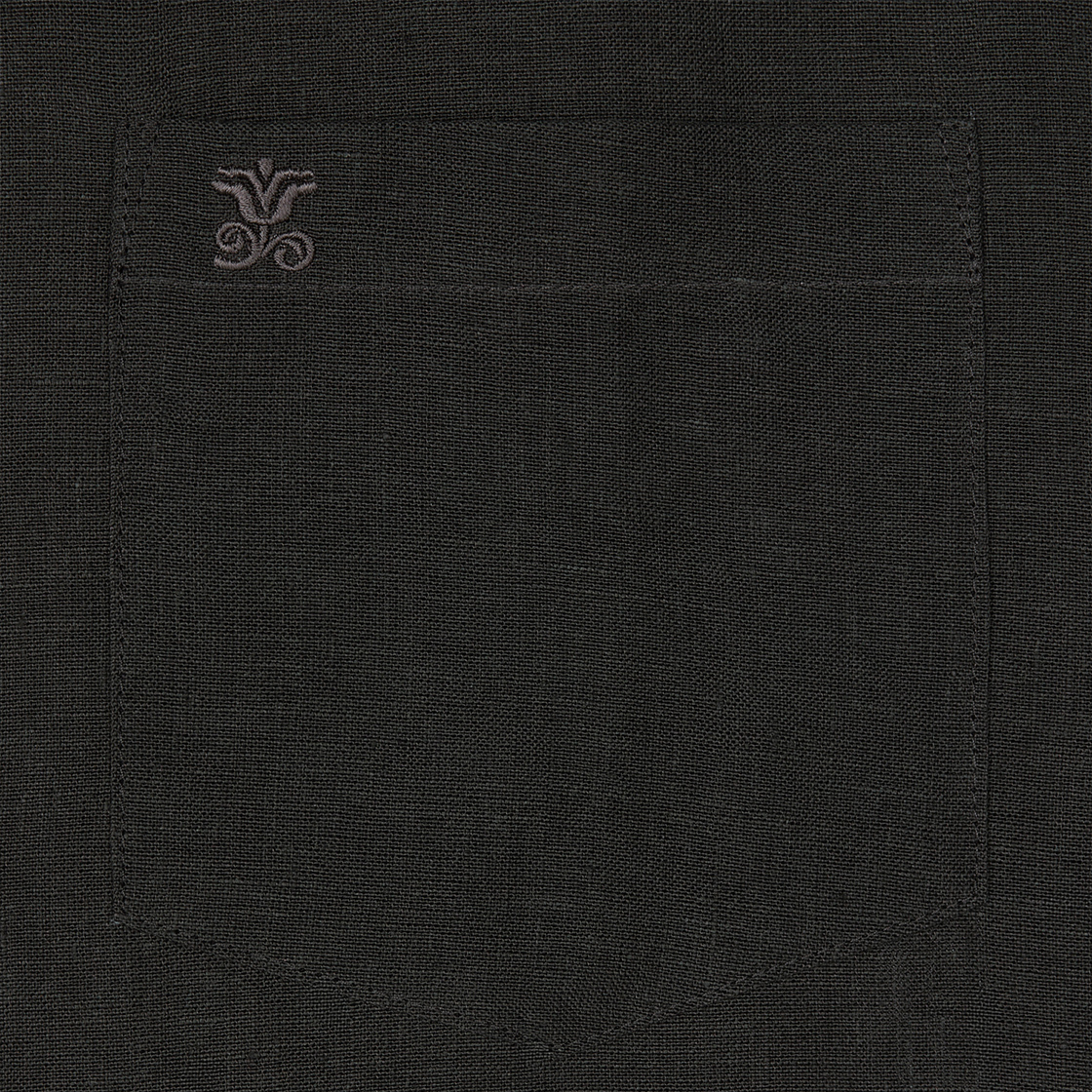 스트레인저 레귤러 핏 플레인 린넨 셔츠 차콜(Stranger Regular Fit Plain Linen Shirt (Charcoal)) - 4