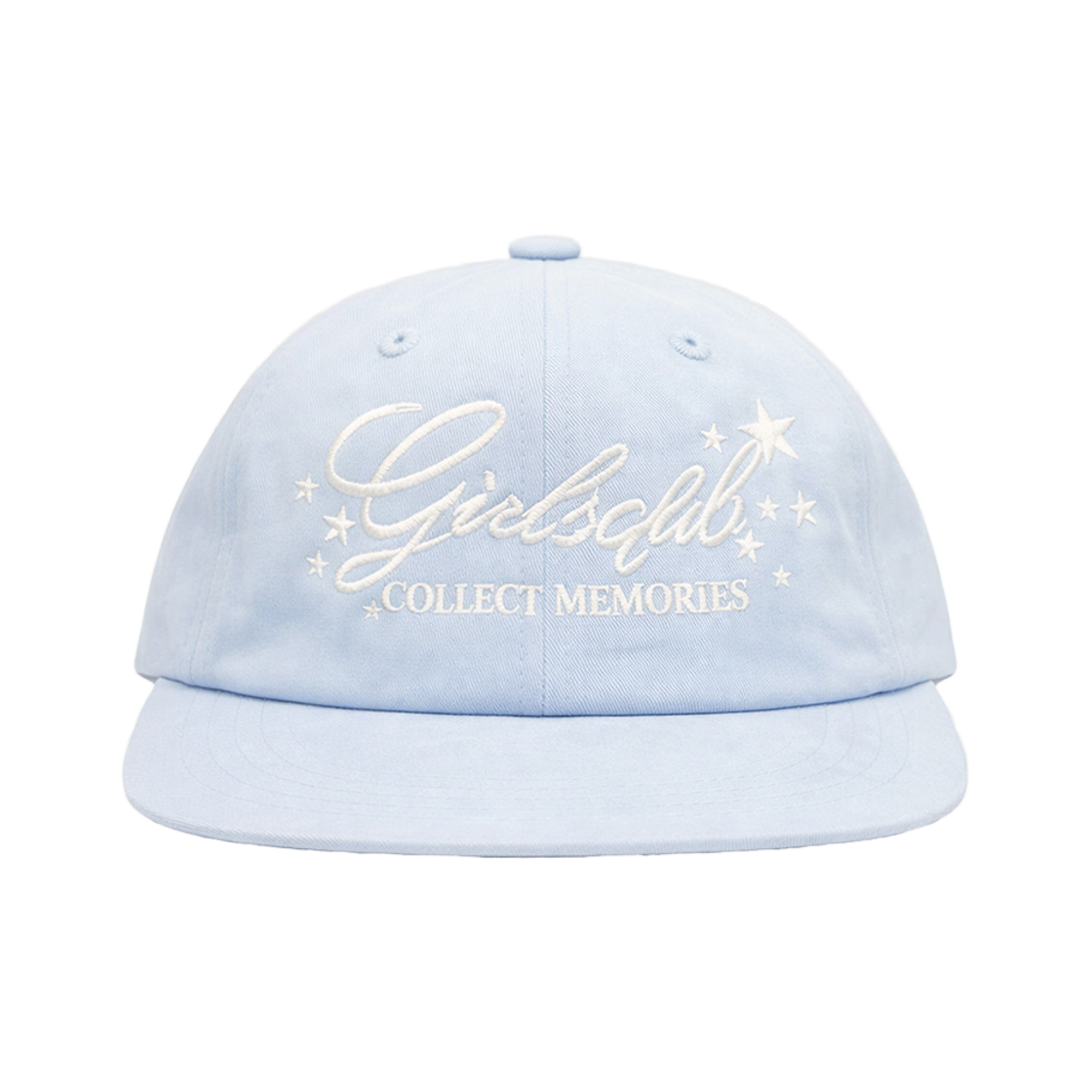 벤힛 메모리즈 일자챙 캡 스카이 블루(venhit Memories Flat Bill Cap Sky Blue)