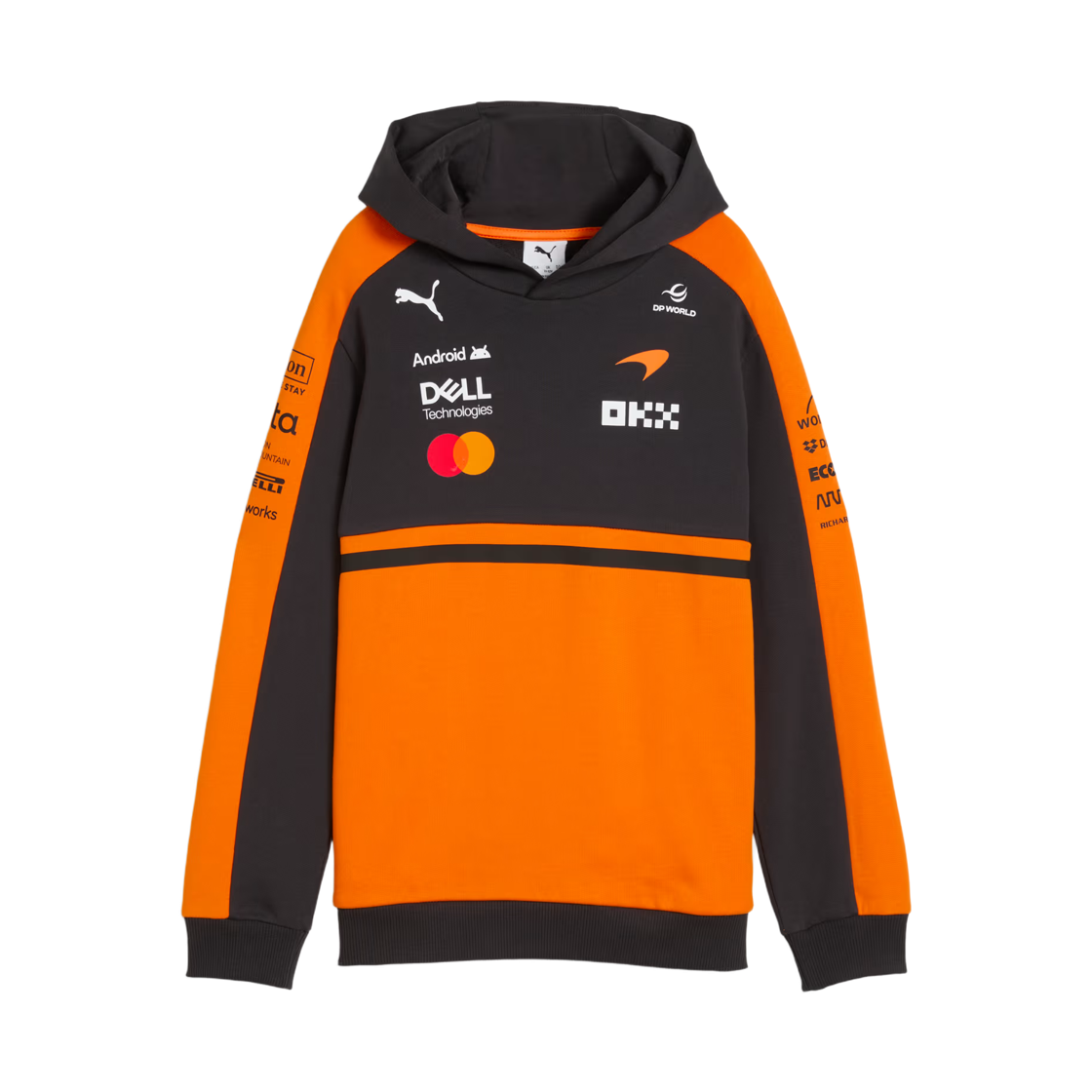 (Kids) 맥라렌 x 푸마 마스터카드 F1 팀 레플리카 후디 파파야((Kids) McLaren x Puma Mastercard F1 Team Replica Hoodie Papaya)