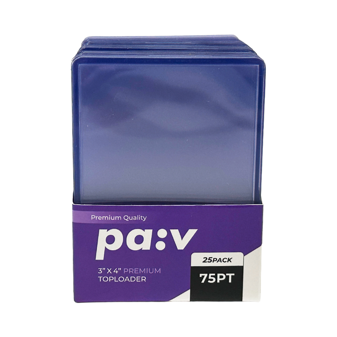 파브 카드탑로더 75PT, 25개(PA:V 75PT Extra-Rigid Top Loaders for Cards (25 Pack)) - 1