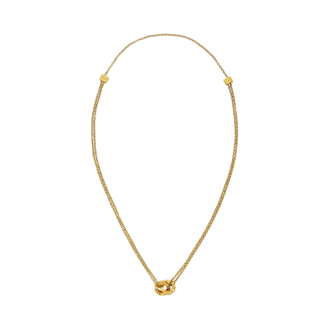 1022781-1A00620-3J000 (W) Versace Greca Necklace Light Gold