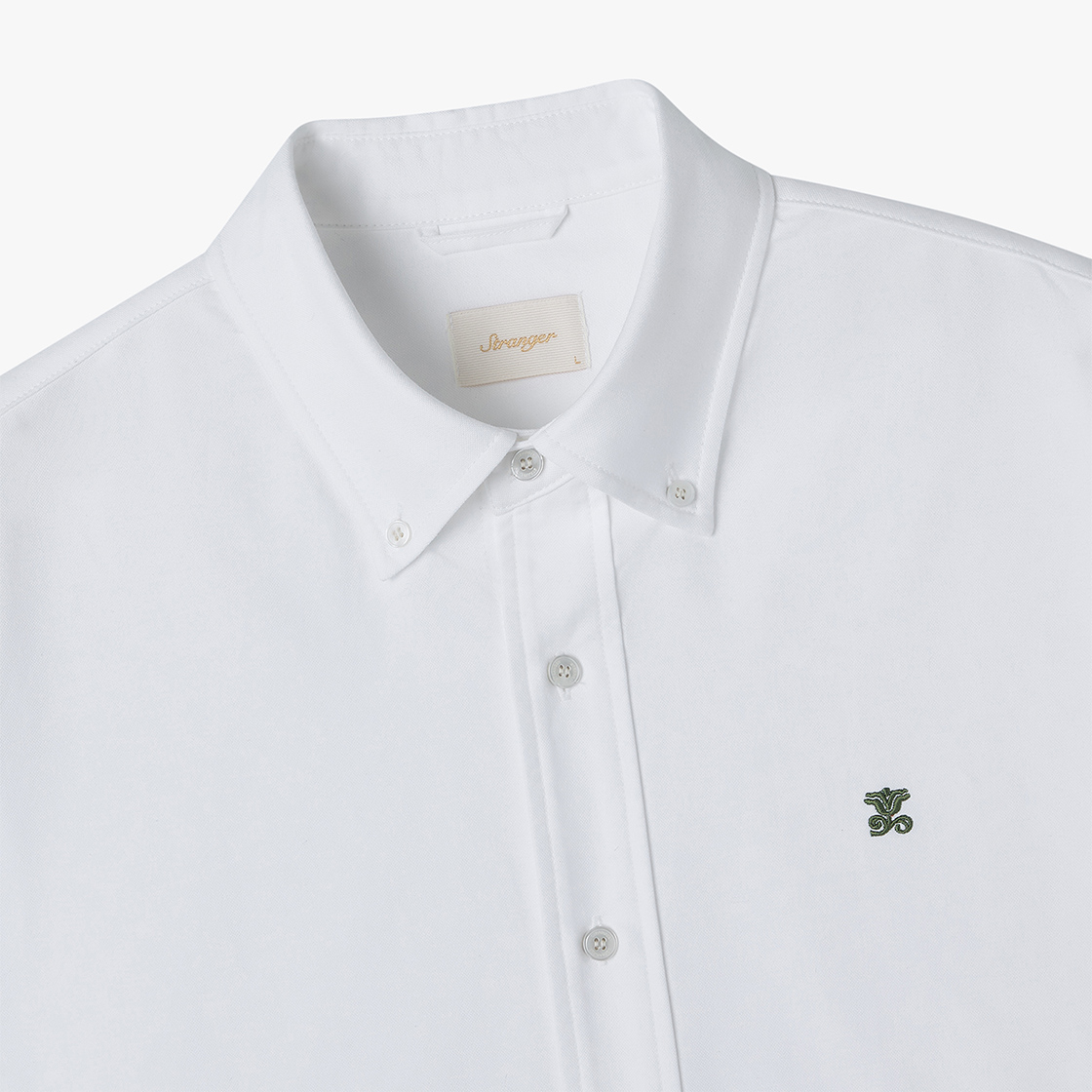 스트레인저 와이드 핏 코튼 셔츠 화이트(Stranger Wide Fit Cotton Shirt (White)) - 3