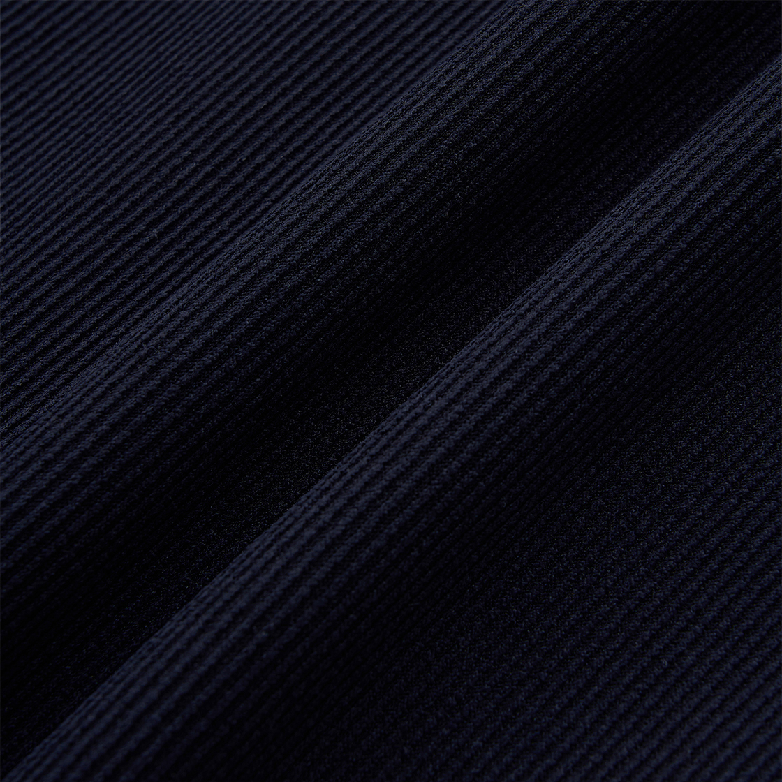 스트레인저 릴렉스 핏 소프트 립 폴리 반집업 네이비(Stranger Relaxed Fit Soft Rib Poly Quarter Zip-Up (Navy)) - 4