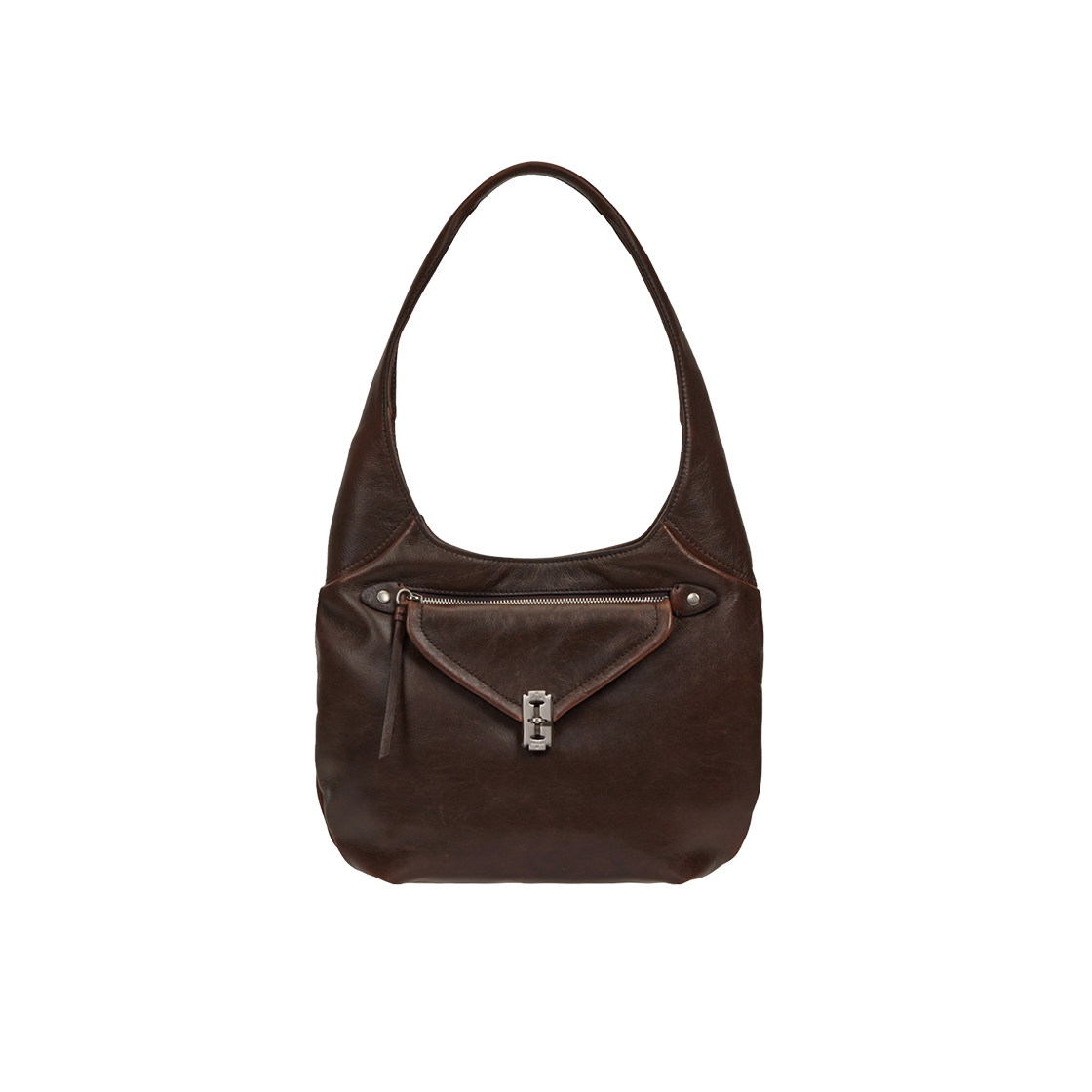 분크 오캄 쉘 빈티지 호보 미듐 브라운(vunque Occam Shell Vintage Hobo M Brown) - 2