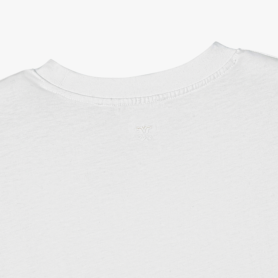 스트레인저 레귤러 핏 코튼 실켓 티셔츠 화이트(Stranger Regular Fit Cotton Silket T-Shirt (White)) - 3