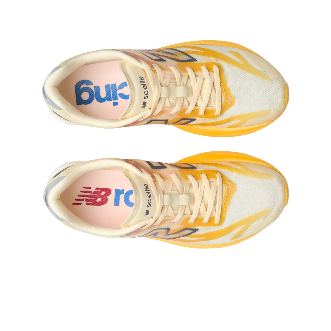 (W) 뉴발란스 퓨어셀 SC 엘리트 v6 사츠마 오렌지 디지털 미스트 - D 와이드((W) New Balance FuelCell SC Elite v6 Satsuma Orange Digital Mist - D Wide) - 2