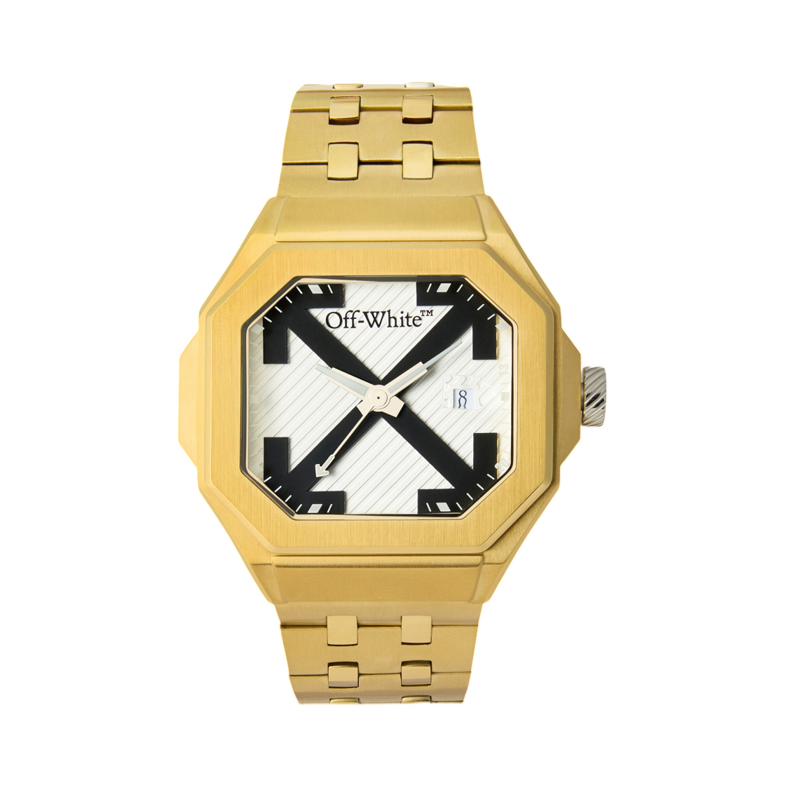 오프화이트 헤비 듀티 워치 48.8mm 투톤 골드 실버(Off-White Heavy Duty Watch 48.8mm Two Tone Gold Silver)