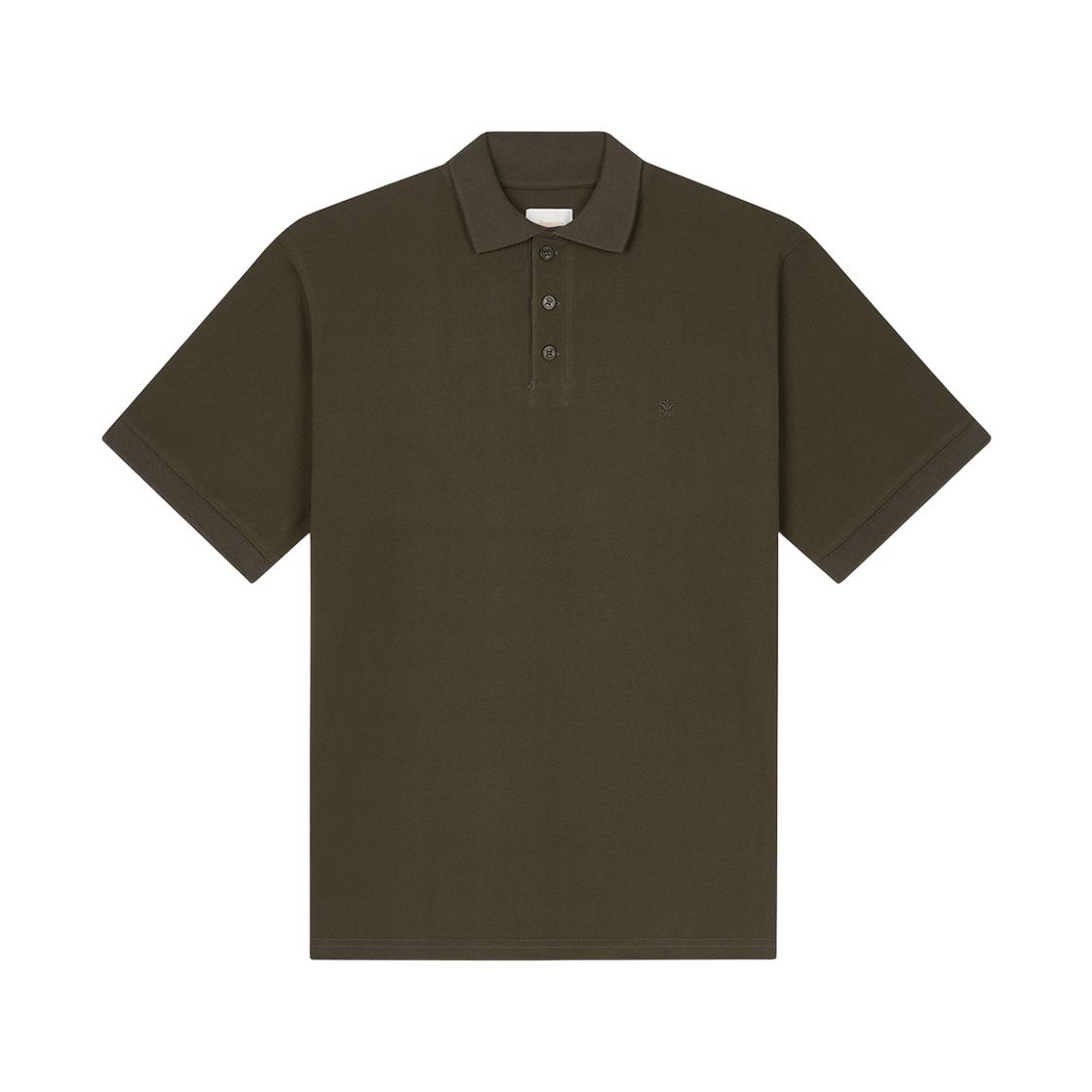 스트레인저 레귤러 핏 실켓 코튼 폴로 셔츠 카키(Stranger Regular Fit Silket Cotton Polo Shirt (Khaki))