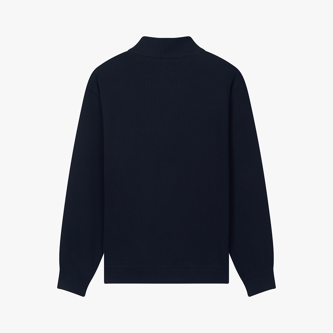 스트레인저 릴렉스 핏 소프트 립 폴리 반집업 네이비(Stranger Relaxed Fit Soft Rib Poly Quarter Zip-Up (Navy)) - 2