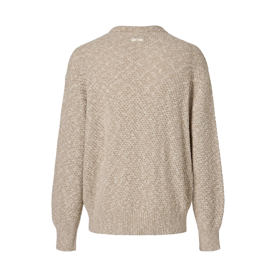쿠메 슬럽 멜란지 니티드 가디건 베이지(KUME Slub Melange Knitted Cardigan - Beige) - 2