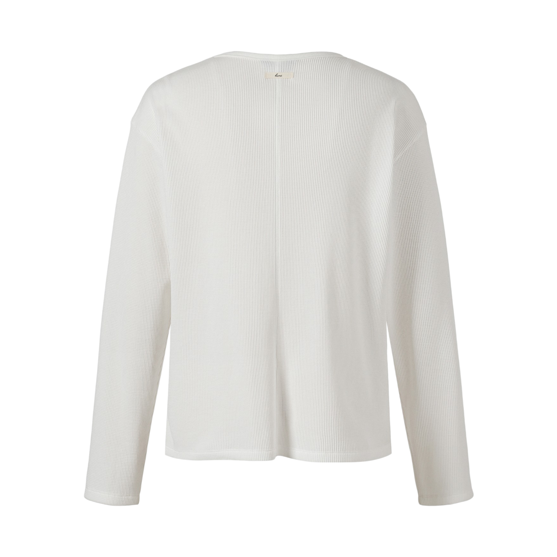 쿠메 와플 저지 롱 슬리브 티셔츠 아이보리(KUME Waffle Jersey Long Sleeves T-Shirt - Ivory) - 2
