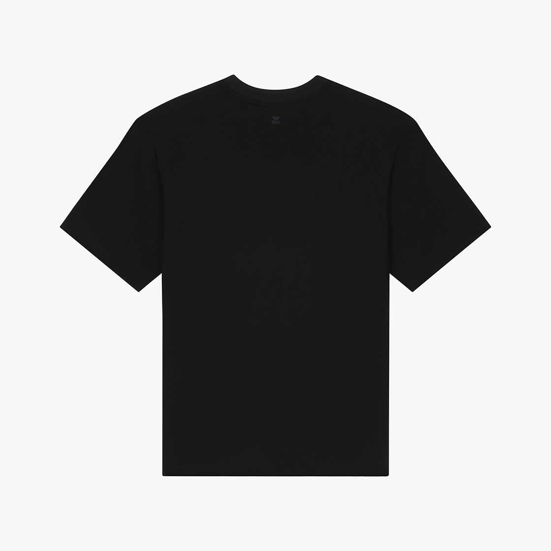 스트레인저 레귤러 핏 코튼 실켓 티셔츠 블랙(Stranger Regular Fit Cotton Silket T-Shirt (Black)) - 2