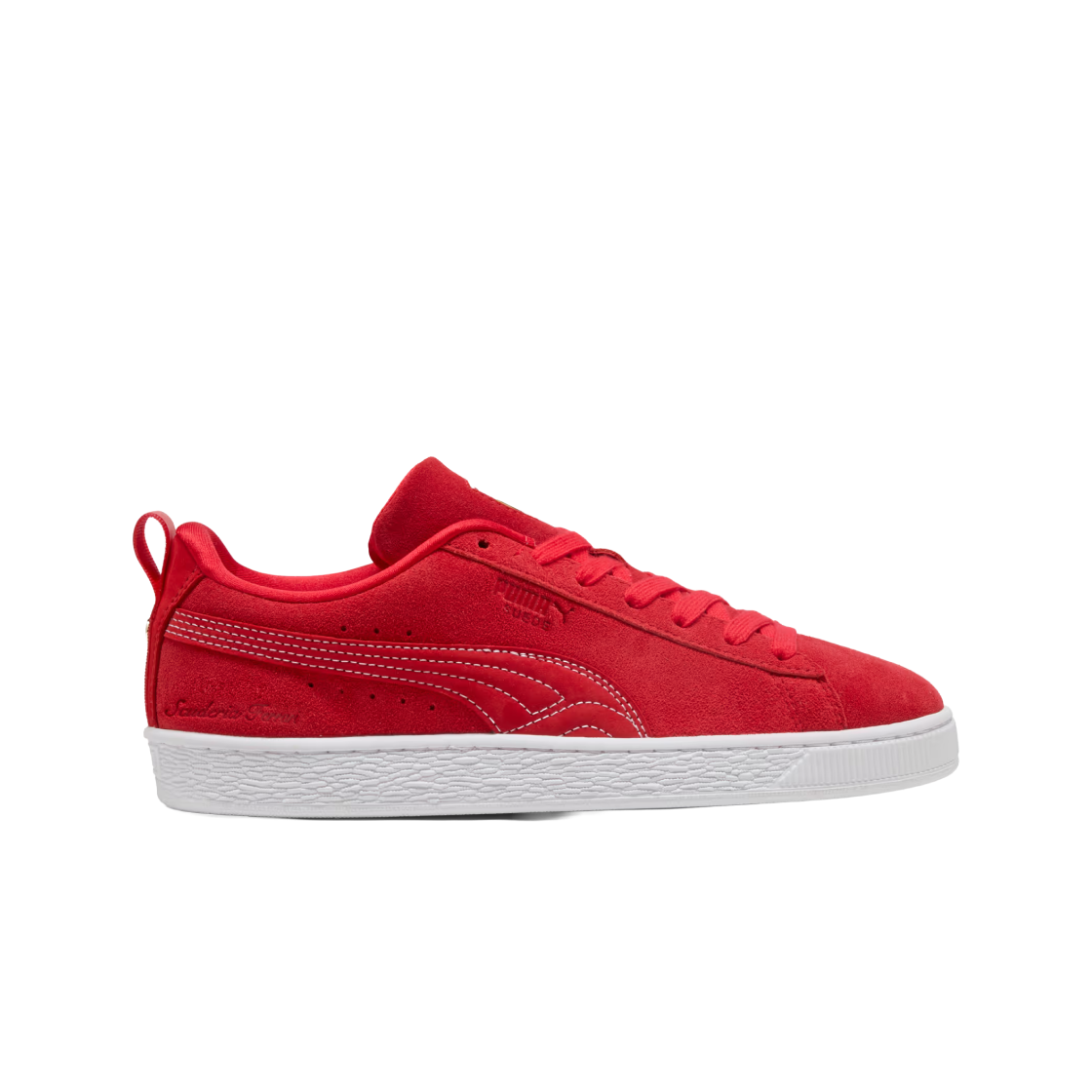 309428-02 Scuderia Ferrari x Puma Suede OG Sneakers Rosso Corsa White