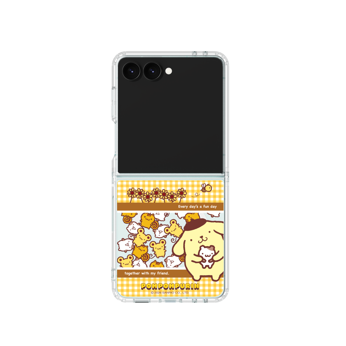 에스엘비에스 폼폼푸린 스낵키 클리어 마그넷 케이스 for Galaxy Z Flip7 Flip8(POMPOMPURIN Snacky Clear Magnet Case for Galaxy Z Flip7) - 2