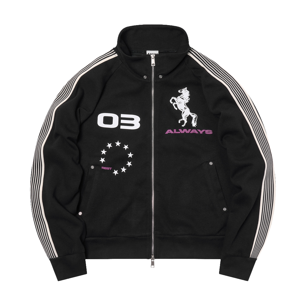 아모우 홀스 트랙 자켓 블랙(AMOU Horse Track Jacket Black)