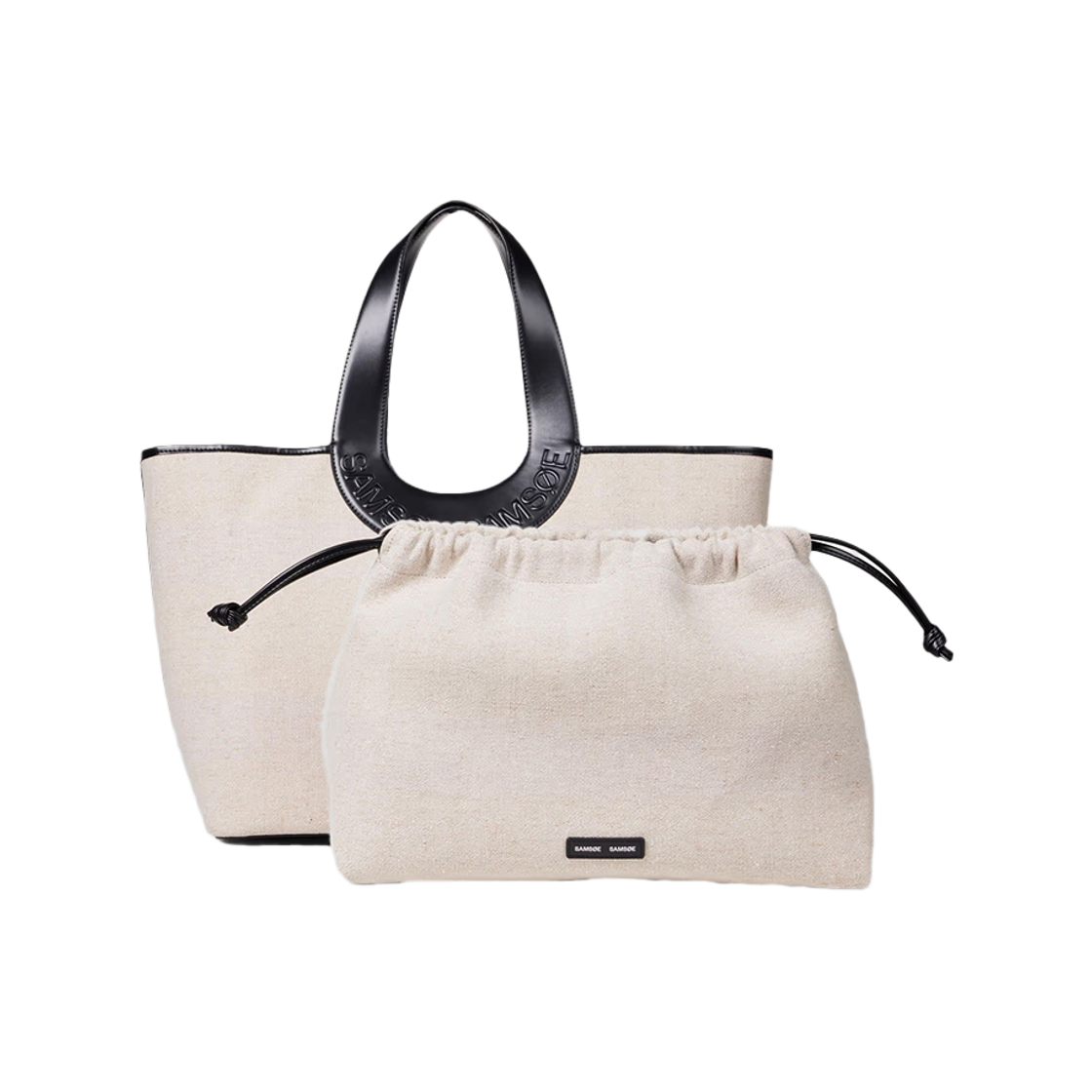 샘소이 샘소이 우먼 사베르타 비치 백 본 화이트 - 26FW(Samsoe Samsoe Women Saberta Beach Bag Bone White - 26FW) - 3