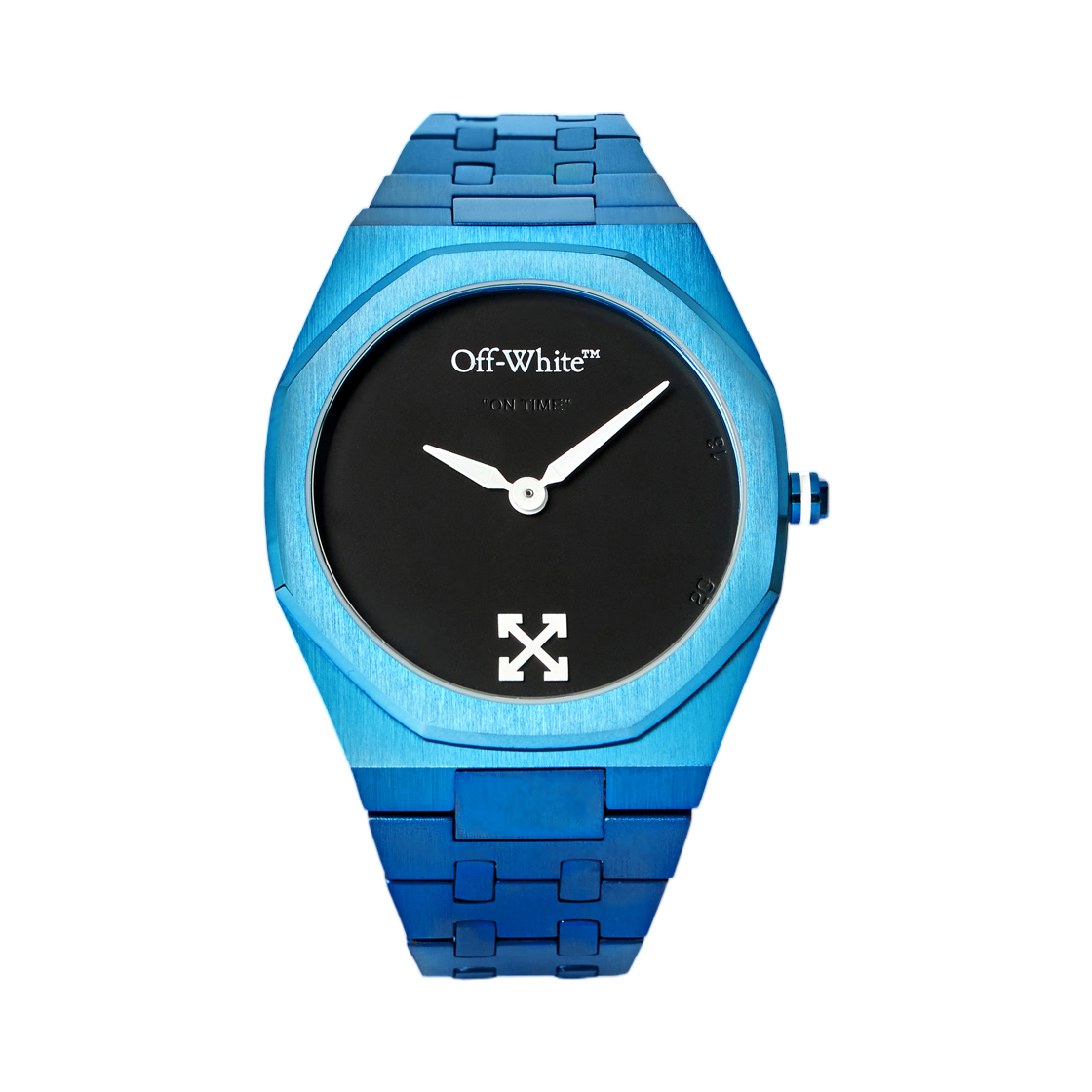 오프화이트 온 타임 워치 39mm 블루(Off-White On Time Watch 39mm Blue)