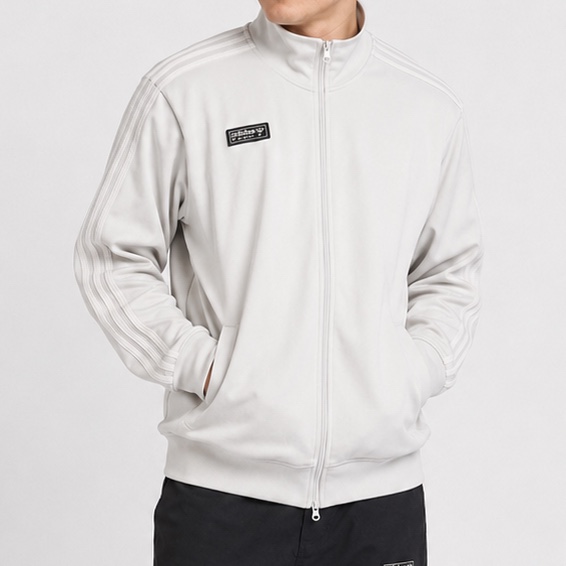 Adidas Backhill Spezial Track Top Jacket Orbit Grey - KR Sizing 착용 스타일