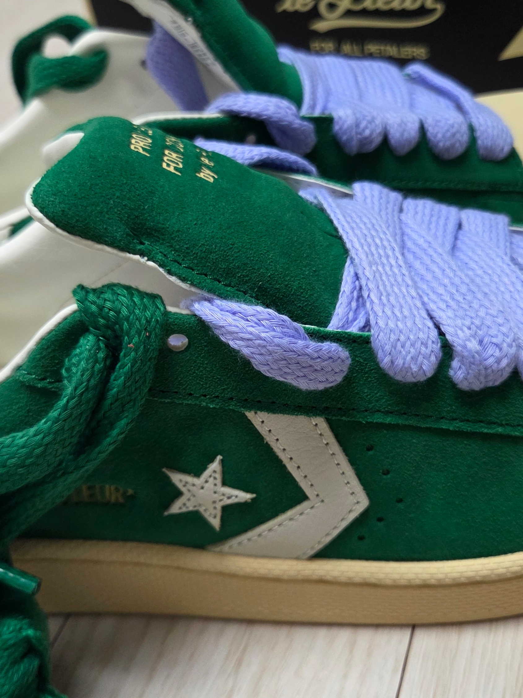 Converse x Golf Le Fleur 1908 Pro Leather Amazon Banana Crepe 착용 스타일 - 2