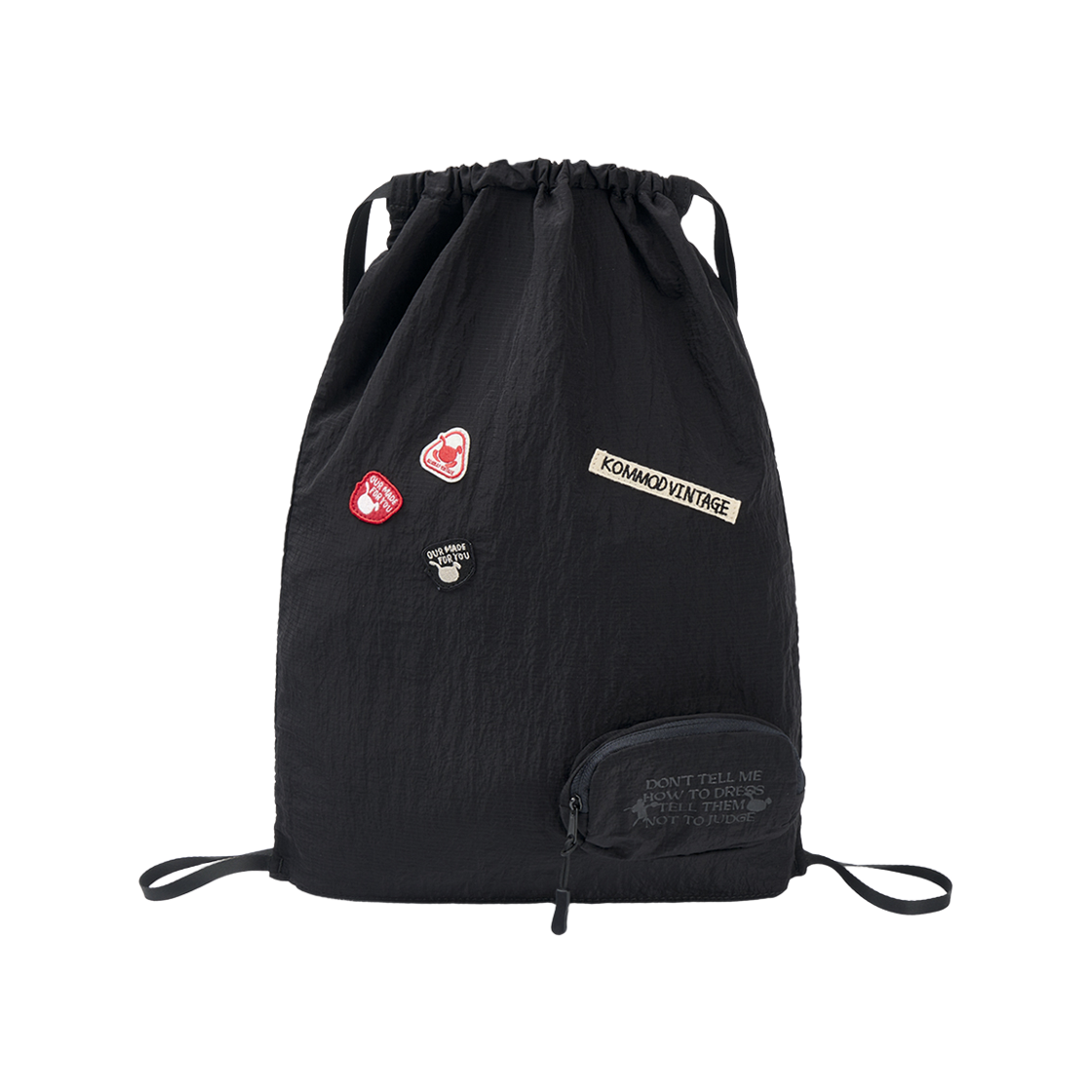 20260722_KOMI NYLON PACK-IN BLACK Kommod Vintage Komi Nylon Pack-In Bag Black