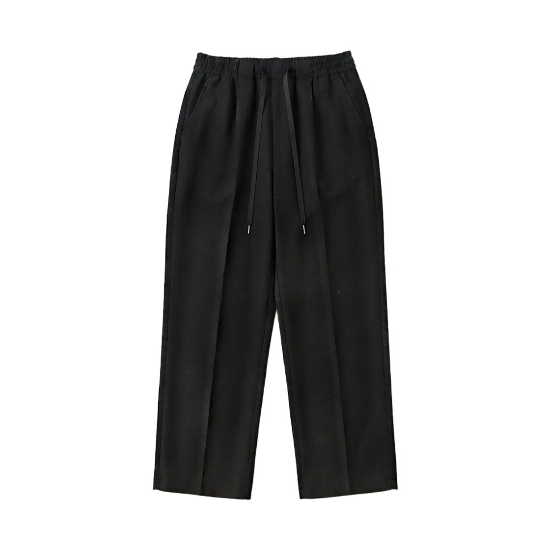GC3930-블랙 GCLIP Bonding Fleece Banding Pintuck Semi-Wide Cotton Pants Black